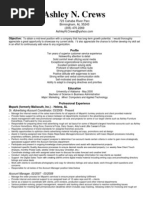 Final (Oct 2013) - Crews, Ashley- Resume 2013-Corporate-S