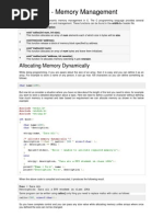 C - Memory Management