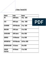 2do Cuatrimestre  1º  Parcial 2013