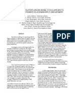 Computer Simulation and Six-Sigma Tools Applied To Process Improvement in An Emergency Department