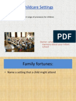 childcare settings