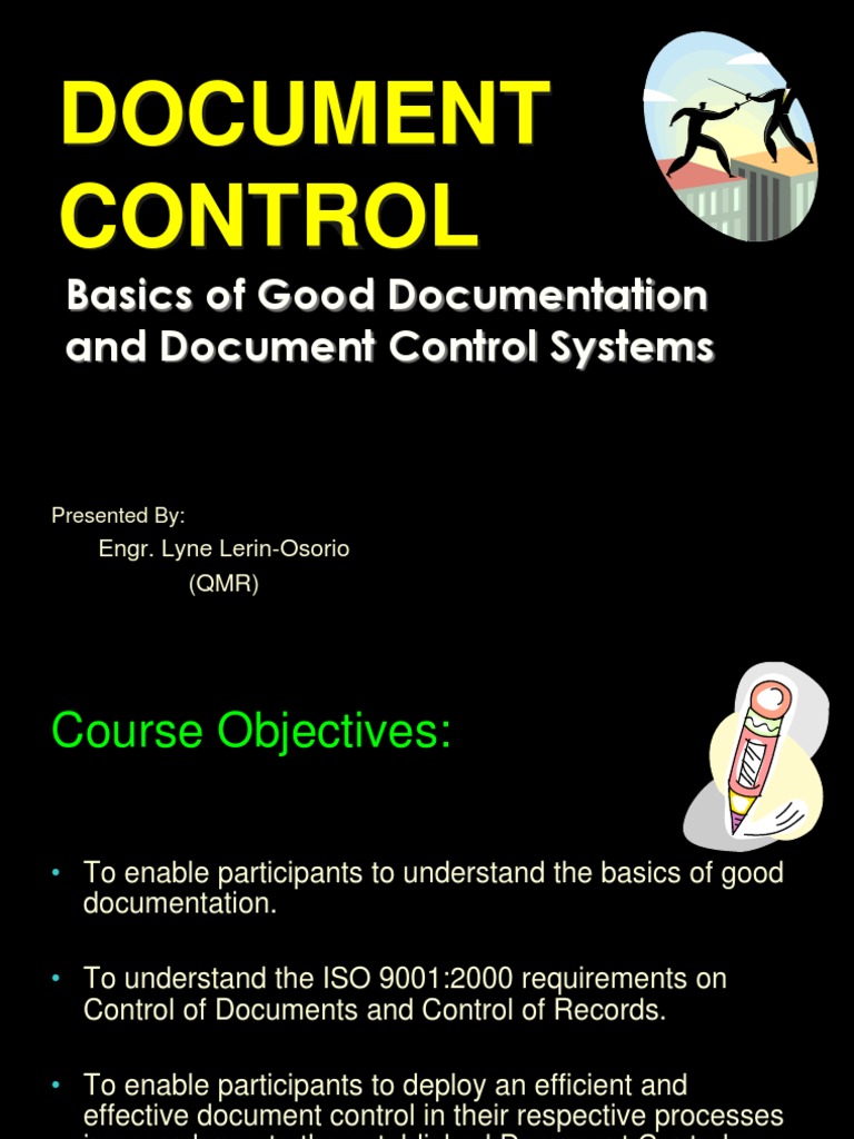 Document Control Training 1 PDF Iso 9000 Verification And Validation