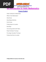 Vedic Mathematics: Sixteen Formulae | PDF | Division (Mathematics