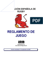 Reglamento de Juego Del Rugbi