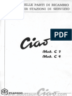 Manuale Officina Piaggio Ciao c7 c9 1967 Opt