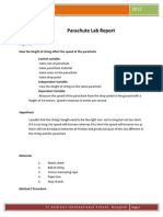 Parachute Lab Report