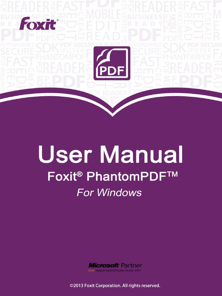 FoxitPhantomPDF60 Manual | PDF