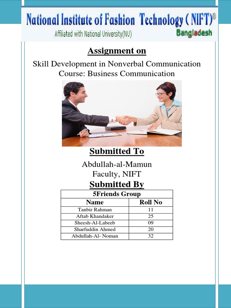 Nonverbal Communication Skills in Business | PDF | Nonverbal ...