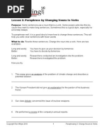 Nominalisation and Paraphrasing