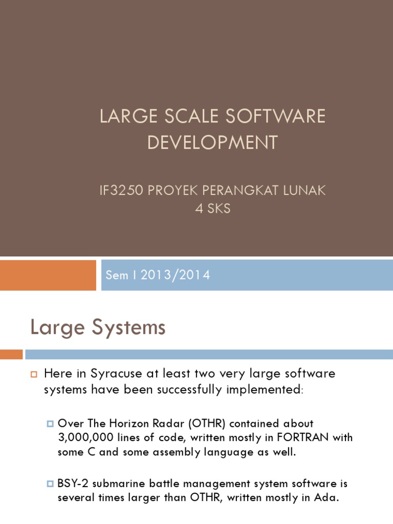 Software and Large Software Development | PDF | Computer Engineering ...