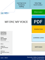 My DVC My Voice: Write Back Time Management Learning Curve Temporary Staffing Value Page Good Conduct