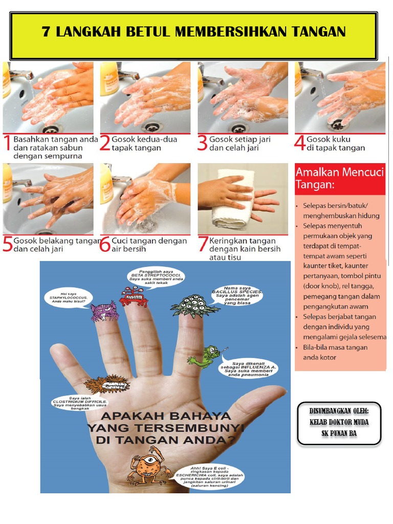 7 Langkah Betul Membersihkan Tangan Pdf