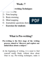 Pre Writing Techs