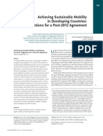 Achieving Sustainable Mobility in Developing Countries: Suggestions For A Post-2012 Agreement