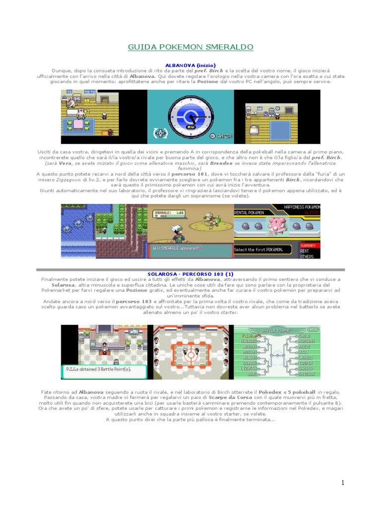 Guida completa pokemon smeraldo pdf