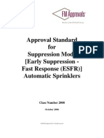 Approval Standard For Suppression Mode (Early Suppression - Fast Response (ESFR) ) Automatic Sprinklers