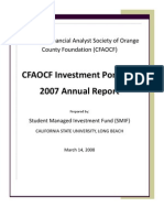 CFAOF Annual Report 2007-2008
