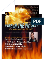 FIRE IN THE WHOLE, EXPERIENCE THE GLORY!
PROPHETIC CONFERENCE!