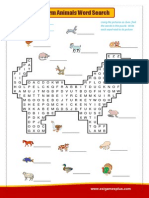 Farm Animals Wordsearch