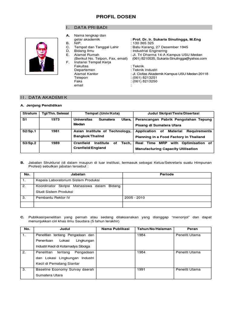 Prof Dr Ir Sukaria Sinulingga M Eng Pdf