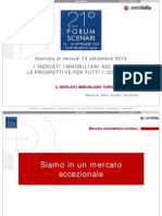 Mercato immobiliare turistico_Presentazione Fabio Tonello per Forum Scenari Immobiliari 2014
