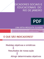 Indicadores Sociais e Educacionais do Rio de Janeiro - Lina Kátia