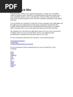 Using Batch Files