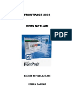 FrontPage 2003 Ders Notları
