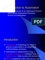 Introduction To Automation: Basic Elements of An Automated System Advanced Automation Functions Level of Automation