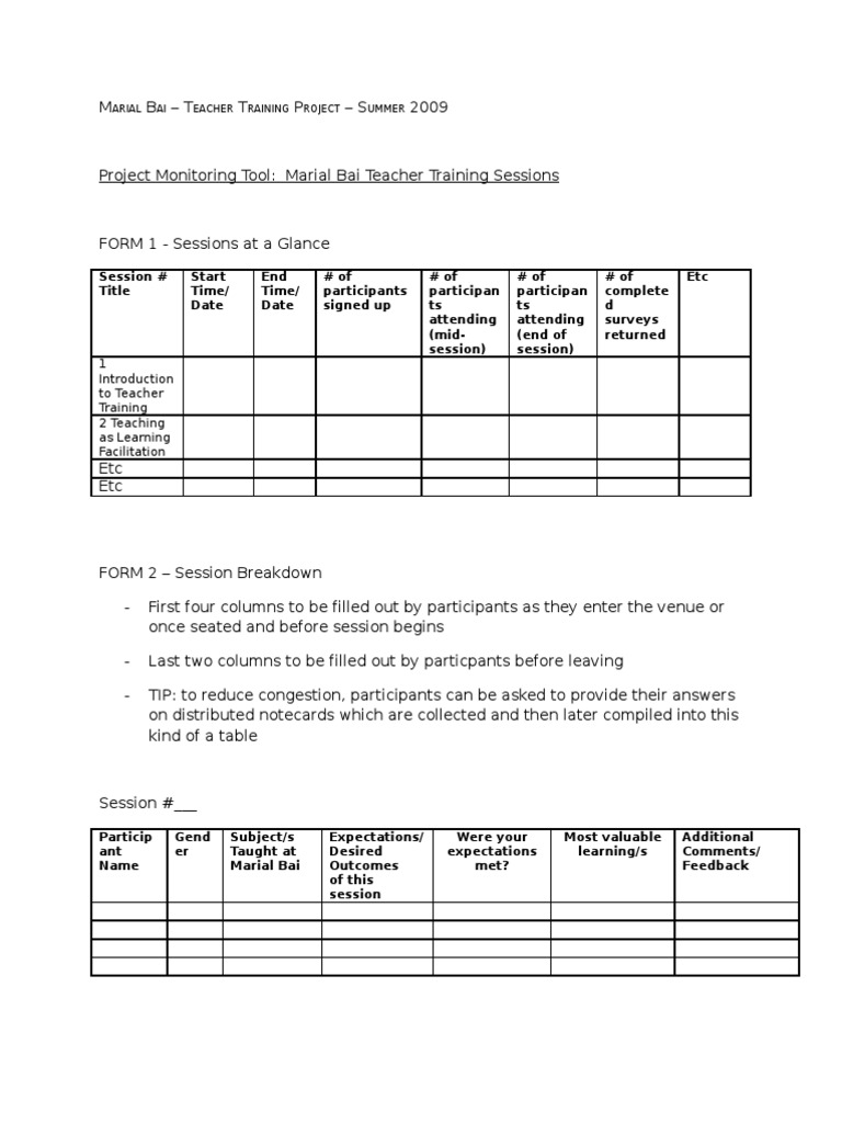 Teacher Training Session Overview | PDF | Pedagogy | Cognition