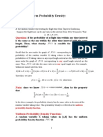 8.1. The Uniform Probability Density:: X: The Random Variable Representing The Flight Time From Taipei To Kaohsiung