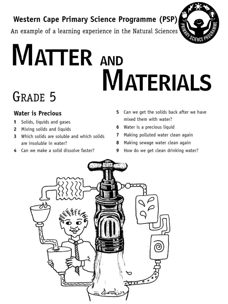 matter and materials grade 5 english pdf solubility solution
