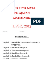 Klinik Upsr Mata Pelajaran Mte 2013