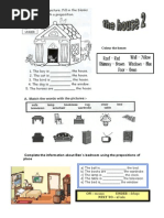 house vocabulary and basic prepositions