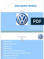 Volkswagen India's marketing strategy and product portfolio