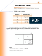 Formatos de Papel ISO Folha Desenho