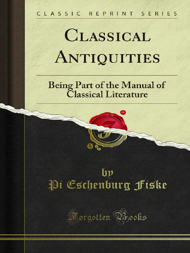 Classical Antiquities Pdf Ancient Rome Sparta