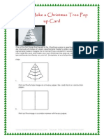 How To Make A Christmas Tree Pop Up Card
