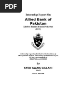 Download Internship Report on Allied Bank by shezy1 SN17345321 doc pdf
