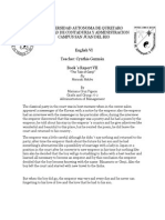 Universidad Autonoma de Quretaro Facultad de Contaduria Y Administracion Campus San Juan Del Rio English VI Teacher: Cynthia Guzmán Book S Report VII