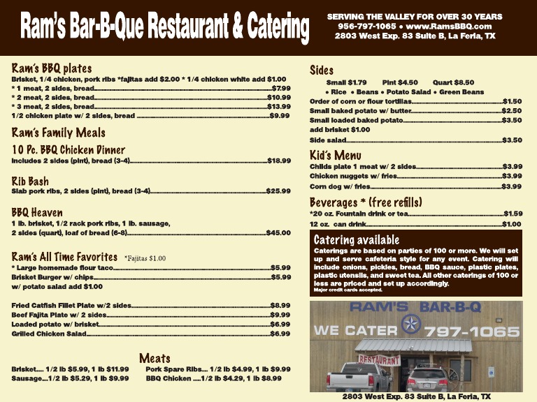 Rams BBBQ Menu Banner | PDF