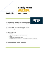 SLS Family Forum Meeting Agenda Jul09