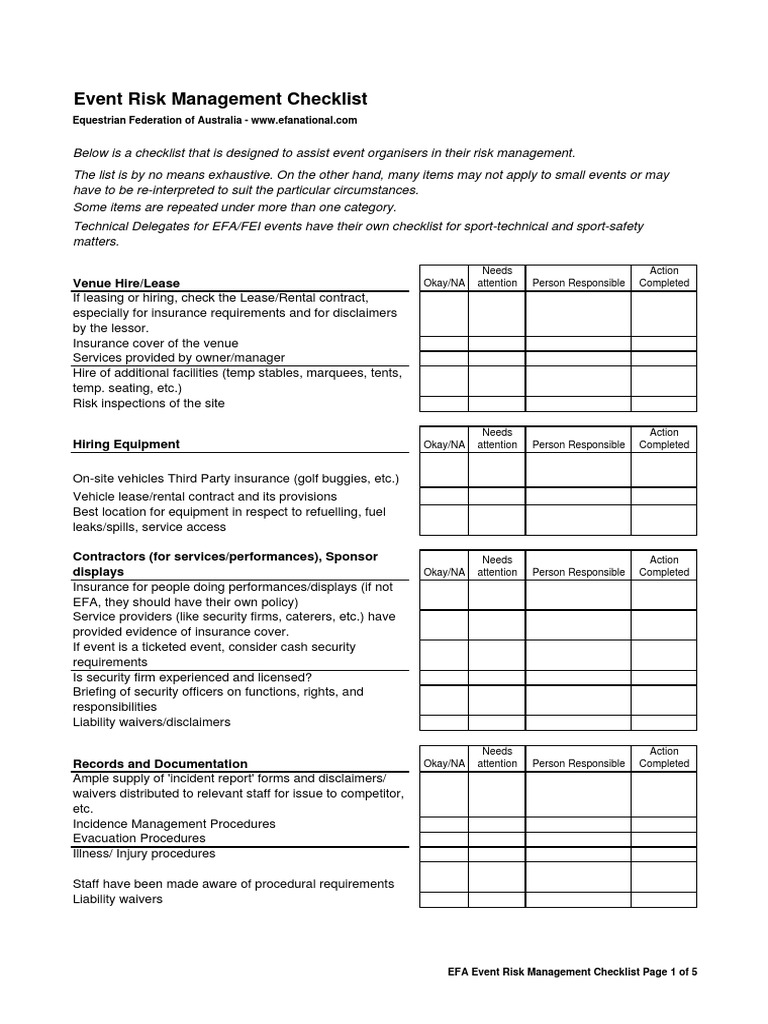 4 EFA Event Risk Mgt Checklist Lease Accessibility