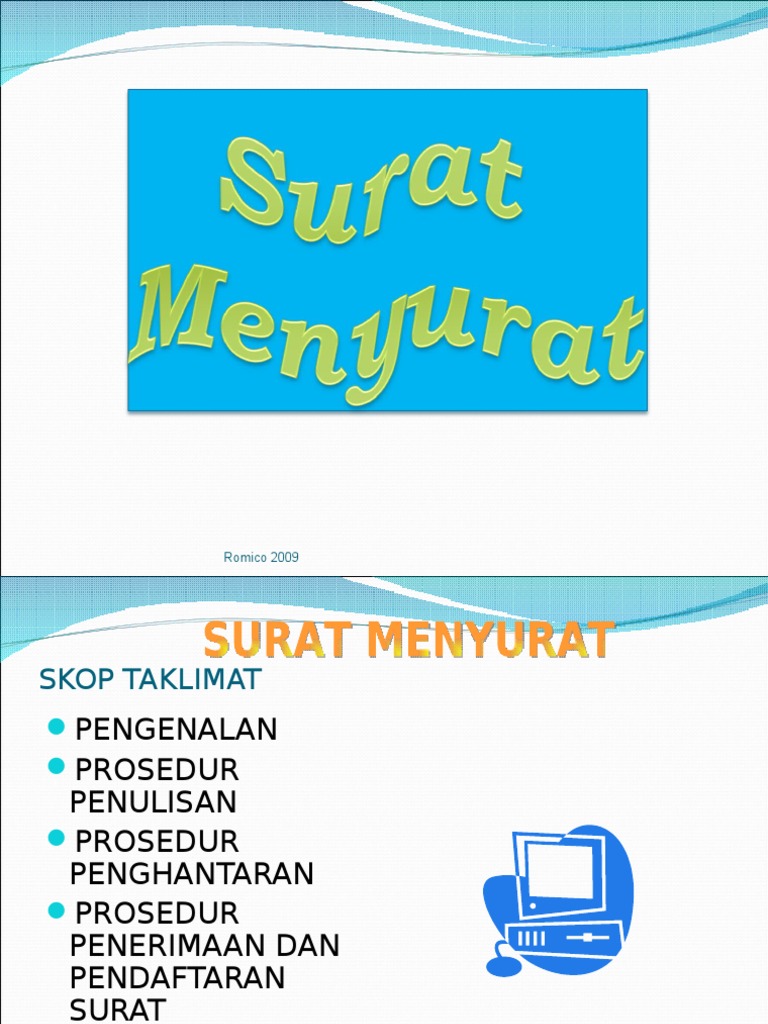 Prosedur Penulisan Surat Rasmi | PDF