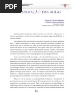 A preparação das aulas