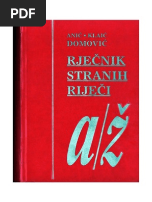 Rijecnik Stranih Rijeci Nikolaklaic