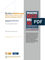 Making Music Make Money - The Song Quality Checklist