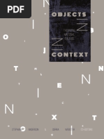 Download Objects in Context Theorizing Material Culture by ReActivatingObjects SN173507889 doc pdf