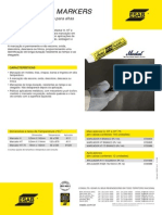 Catálogo de Marcador de Alta Temperatura - OK ESAB - 2010 - 1p