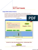 Doppler Effect Software in Sound - Dopplers Physics Software